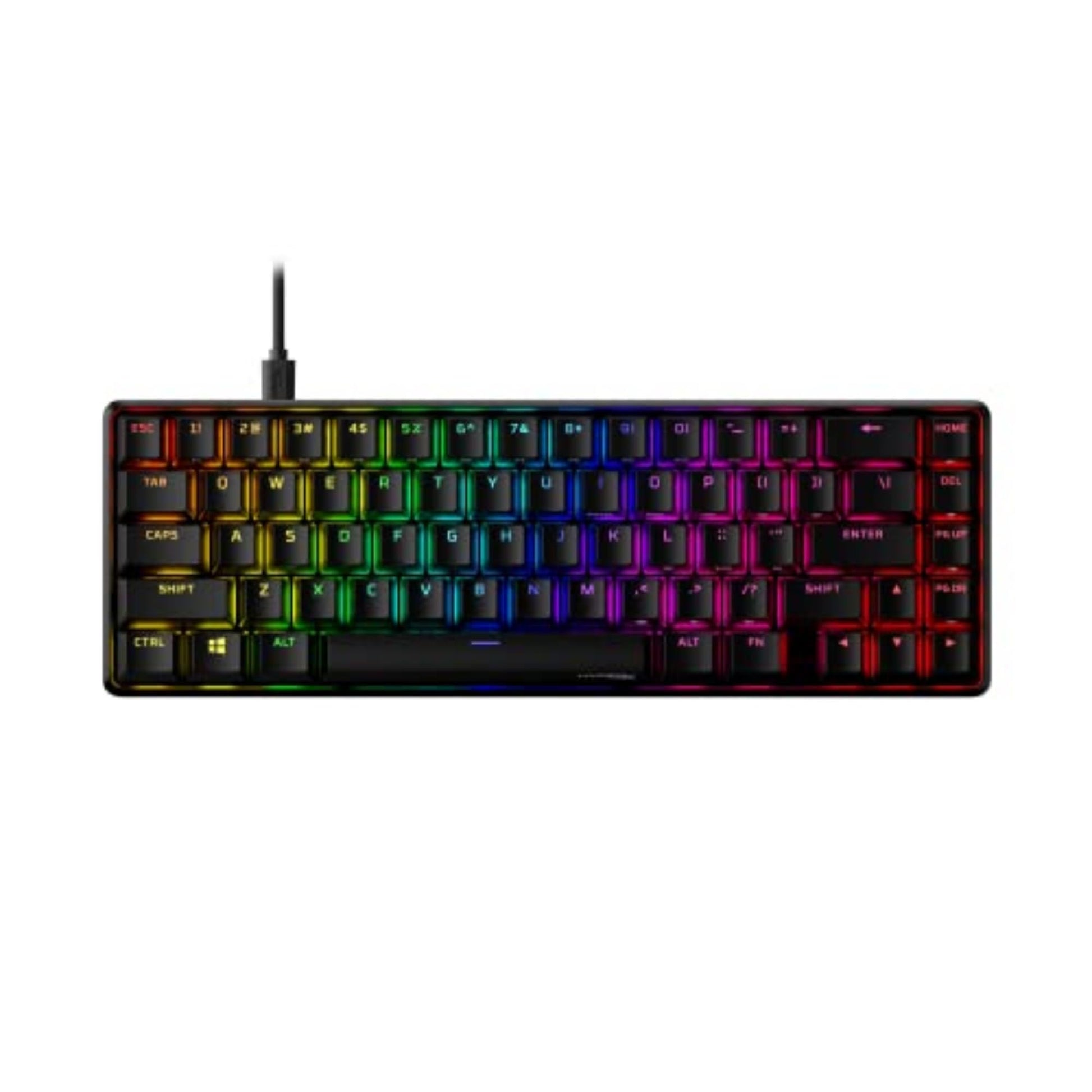 Hypeformula Alloy Origins 65 - Mechanical Gaming Keyboard - Compact 65% Form Factor - Tactile Aqua Switch - Double Shot PBT Keycaps - RGB LED Backlit - NGENUITY Software Compatible