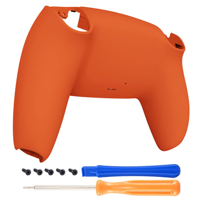eXtremeRate PS5 Controller Replacement Back Plate Shell - Orange Soft Touch Grip, Model DPFP3004