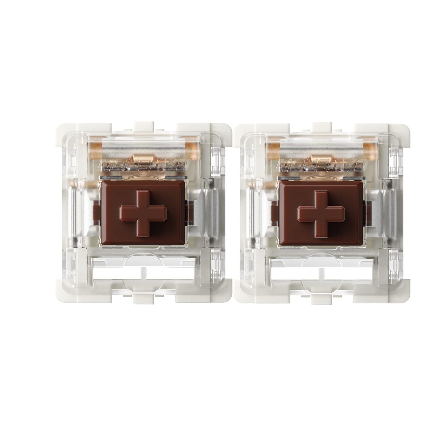 kutethy Gateron G Brown Pro Tactile Switches - Pre-lubed 3pin RGB SMD for Mechanical Keyboards (72 PCS, Brown)