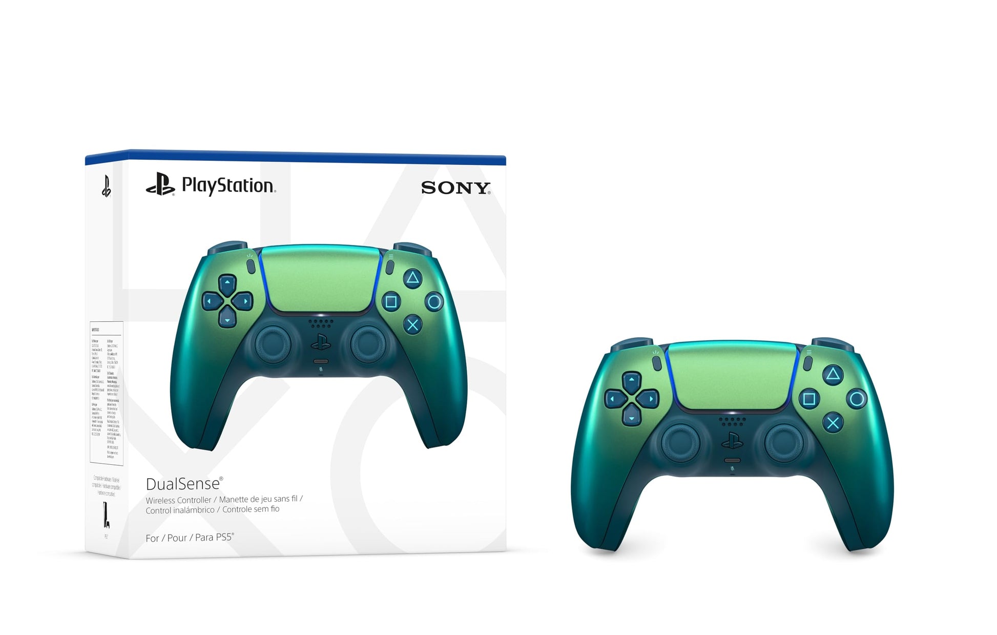Sony PlayStation DualSense wireless controller - Chroma Teal (Renewed Premium)
