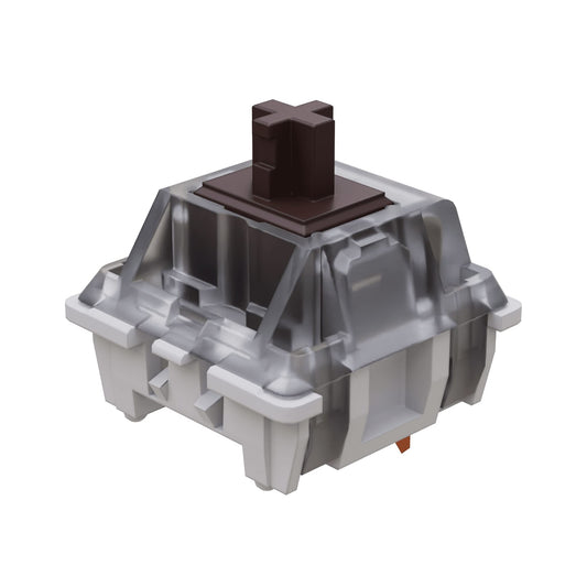 GATERON KS-9 RGB Mechanical Key Switches - Clear Top, 65 Pcs, Brown, MX Type