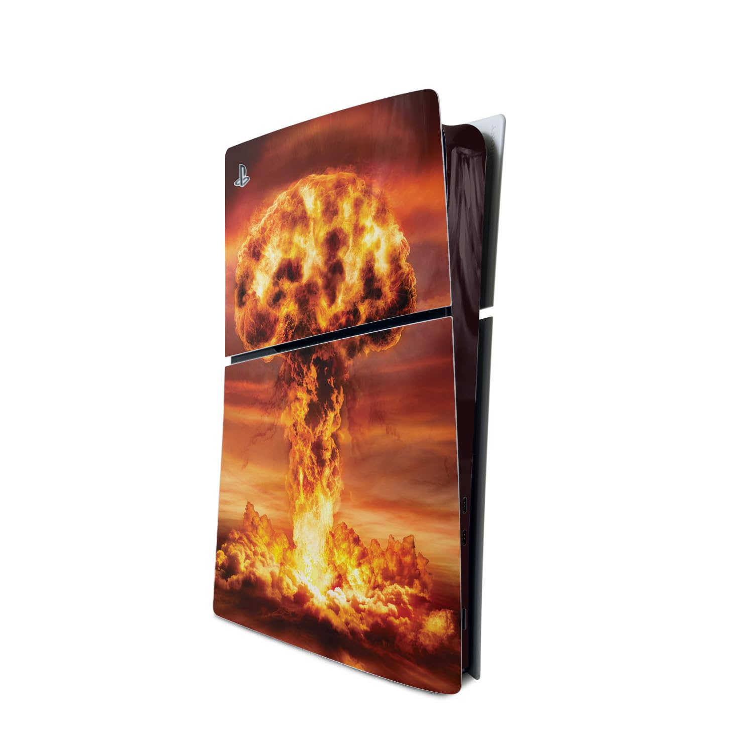 MightySkins Skin Compatible with Playstation 5 Slim Digital Edition Console Only - Fallout | Protective  Durable  and Unique Vinyl Decal wrap Cover | Easy to Apply | Made in The USA
