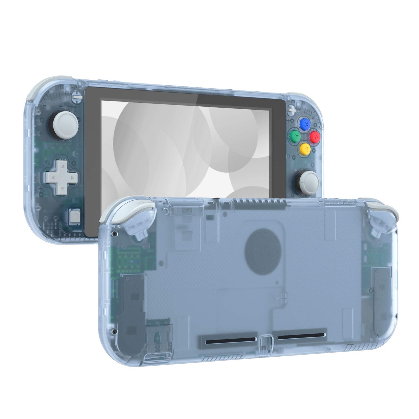 eXtremeRate Glacier Blue DIY Replacement Shell for Nintendo Switch Lite  NSL Handheld Controller Housing w/Screen Protector  Custom Case Cover for Nintendo Switch Lite