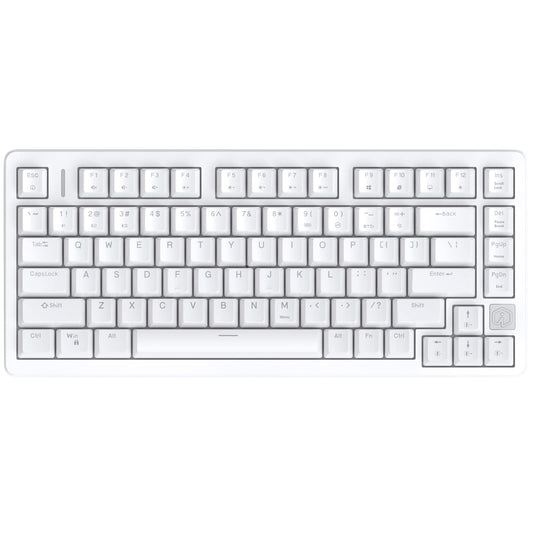 IROK FE75Pro Wireless RGB Mechanical Keyboard, 81 Keys, Hot Swappable, Customizable Backlit, USB-C/Bluetooth, White