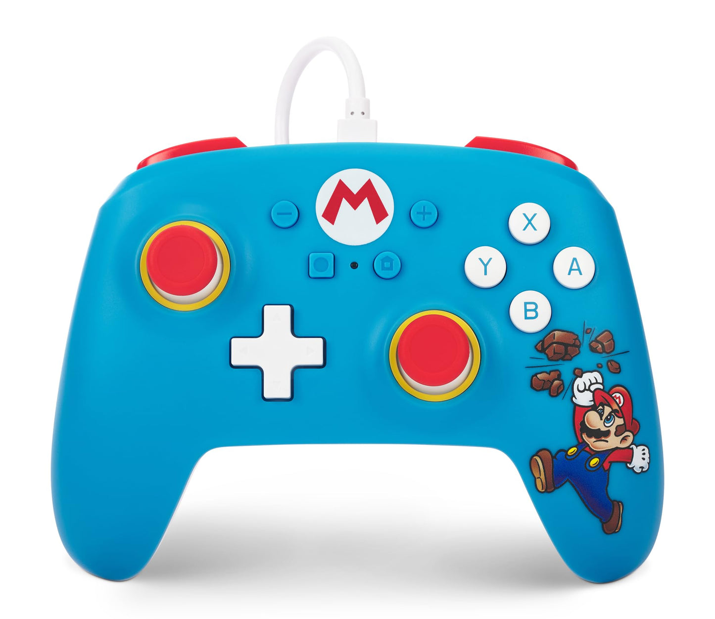 PowerA Nintendo Switch Wired Controller - Brick Breaker Mario, 10ft Detachable USB Cable, Officially Licensed, Model NSGP0198-01