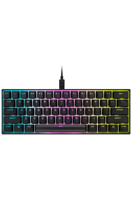 Corsair K65 RGB Mini 60% Mechanical Gaming Keyboard - Cherry MX Speed - Black (Renewed)