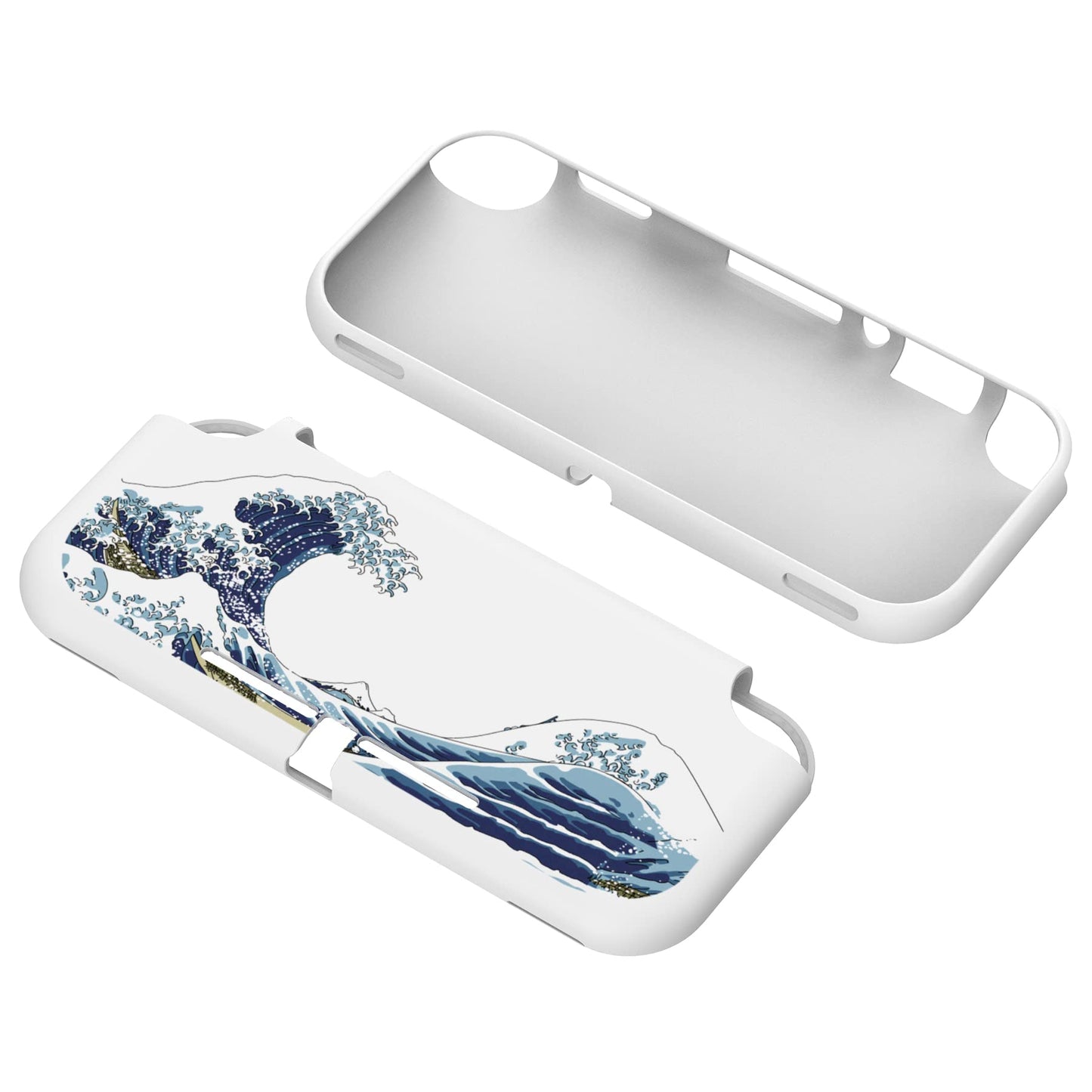 PlayVital Nintendo Switch Lite Case - Soft TPU Slim Cover, The Great Wave Design, Model LTU6017