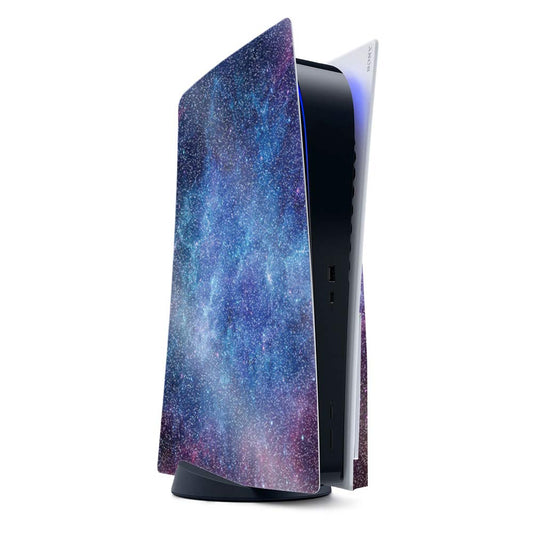 MightySkins Glossy Glitter Gaming Skin for PS5 / Playstation 5 - Nebula | Durable High-Gloss Glitter Finish | Easy to Apply and Change Style | Made in The USA