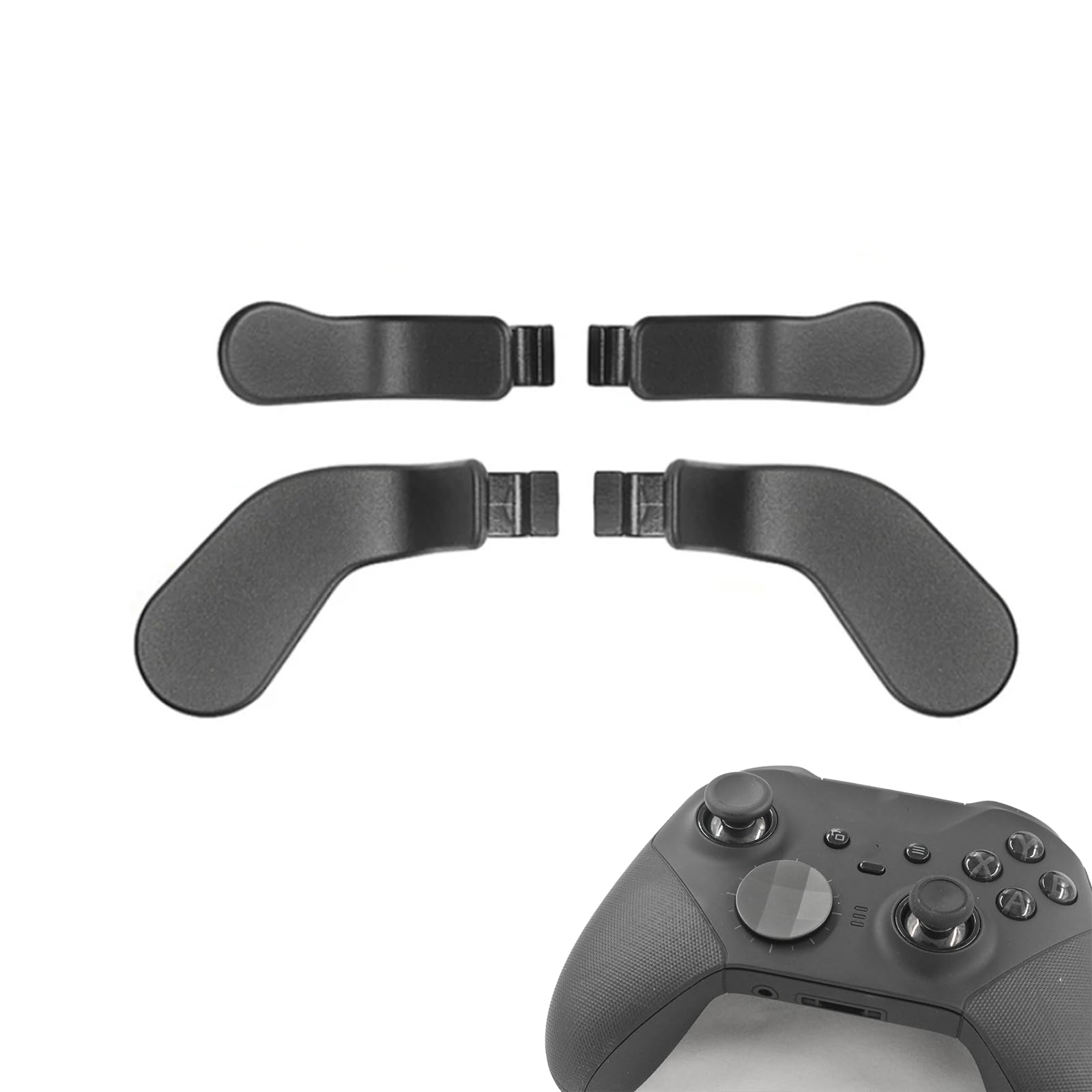 4 Pcs fine design Control Paddles for Xbox One fine design Controller  fine design Controller Metal Paddles for Xbox One fine design Series 2/fine design 2 Core Controller  Paddles for Xbox fine design Series 2 Controller(Black)