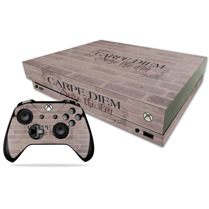 MIGHTY SKINS Xbox One X Skin - Carpe Diem Vinyl Decal Wrap, Durable & Easy to Apply, Model MIXBONXCMB-Carpe Diem