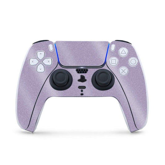 MightySkins Glossy Glitter Gaming Skin for PS5 / PlayStation 5 Controller - Solid Lavender | Durable High-Gloss Glitter Finish | Easy to Apply and Change Style | Made in The USA