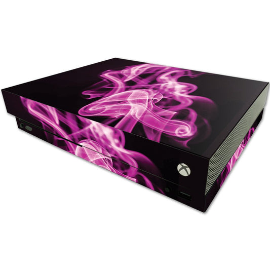 MIGHTY SKINS MightySkins Skin for Microsoft One X Console - Pink Flames, Durable Vinyl Decal, Easy to Apply & Remove