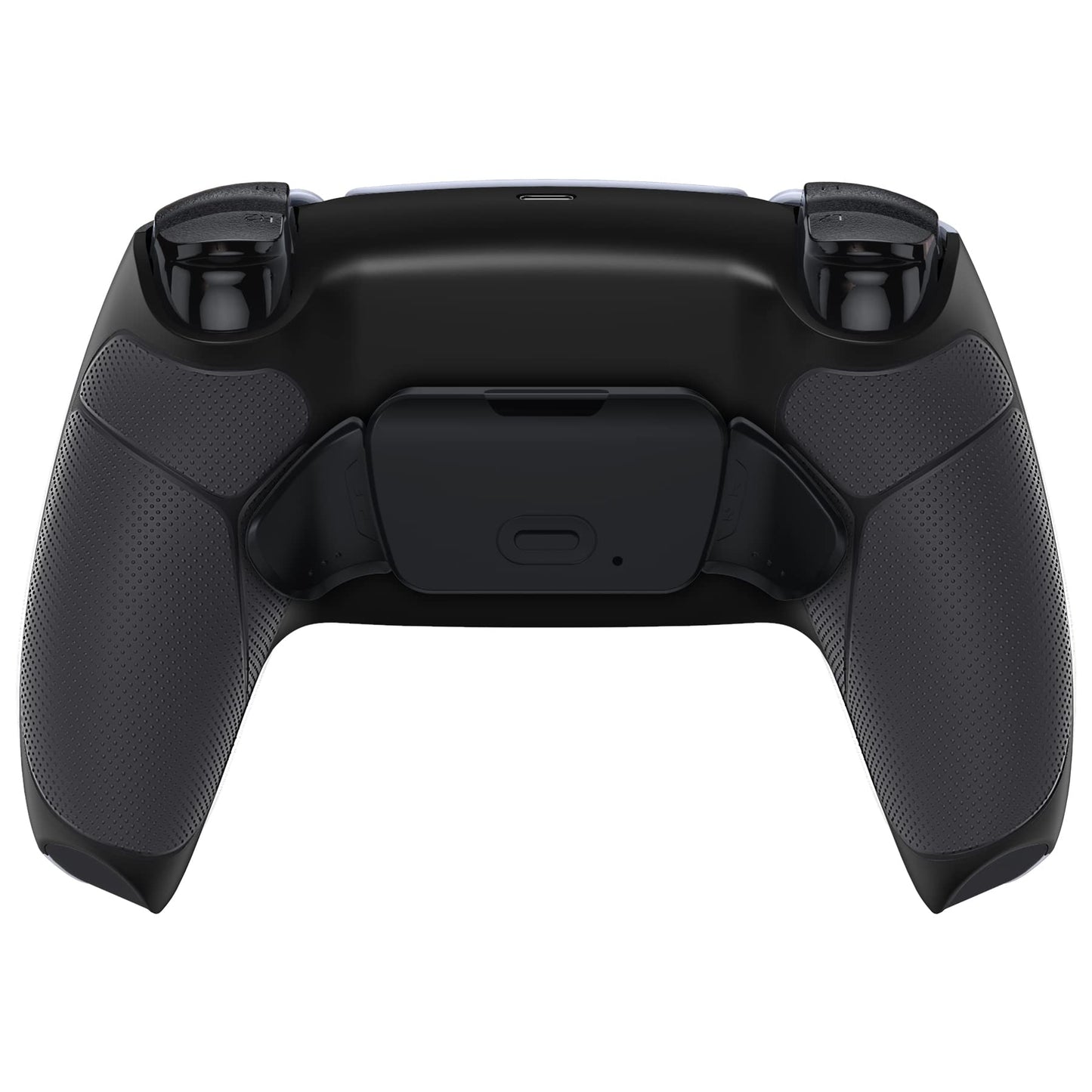 eXtremeRate Black Rubberized Grip Programable Rise 2.0 Remap Kit for PS5 Controller BDM-010 BDM-020 Models  Custom Upgrade Board & Redesigned Back Shell & Back Buttons Set for PS5 Controller