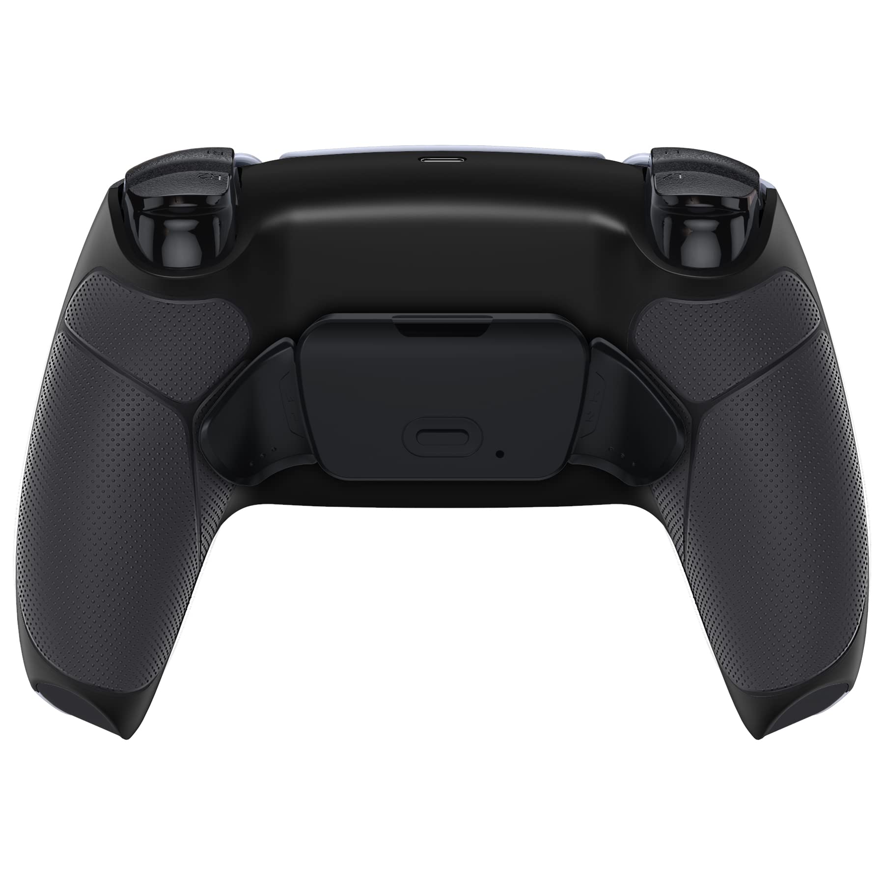 eXtremeRate Black Rubberized Grip Programable Rise 2.0 Remap Kit for PS5 Controller BDM-010 BDM-020 Models  Custom Upgrade Board & Redesigned Back Shell & Back Buttons Set for PS5 Controller