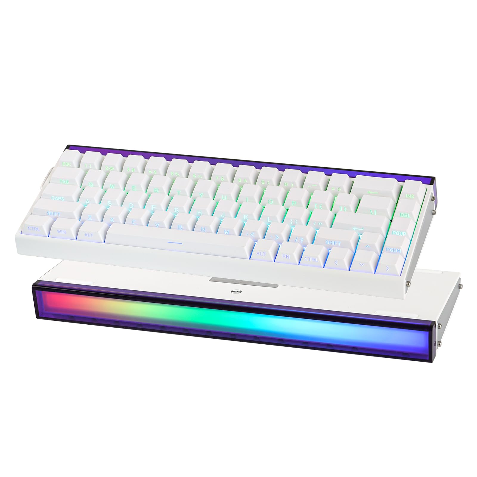 EPOMAKER Aula Hero 68 HE Wired Magnetic Gaming Keyboard  0.01mm Adjustable Actuation  Rapid Hall Effect Switch  8kHz Polling  5-Layer Sound Dampening  RGB Box & Backlight (White)