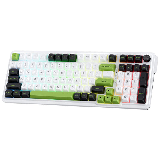 Redragon K686 PRO 98 Keys Wireless Gasket RGB Gaming Keyboard  3-Mode PBT Mechanical Keyboard w/Hot-Swap Socket  Dedicated Knob Control & 5-Layer Noise Dampening  Custom Linear Switch