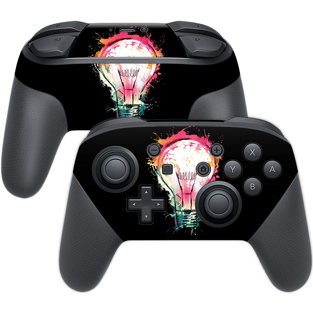 MIGHTY SKINS Nintendo Switch Pro Controller Skin - Durable Vinyl Decal Wrap, Easy Apply/Remove, Idea Splash Design