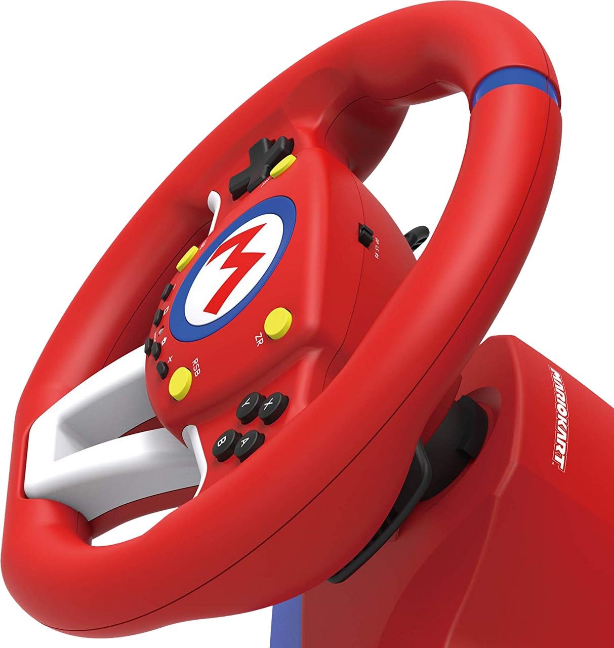 HORI Nintendo Switch Mario Kart Racing Wheel Pro Mini - Officially Licensed, Red, Model NSW-204U