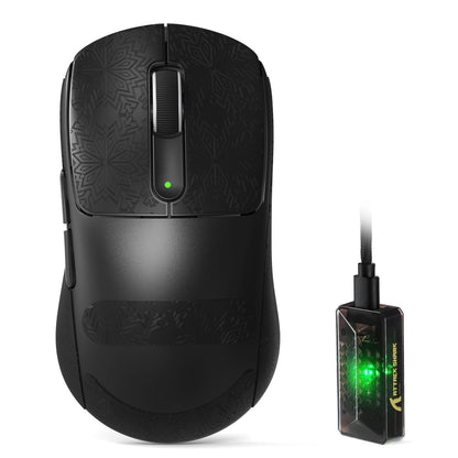 ATTACK SHARK V5 Wireless Gaming Mouse - 42000 DPI, Ultra-Lightweight, Black Sticker, Wired/BT/2.4GHz for PC/Mac