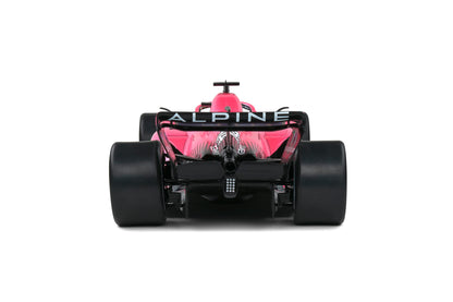 Solido ALP A522 Bahrain GP 2022 Model 1/18 Medium Pink Diecast Car