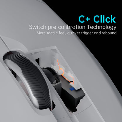 Rapoo VT9Pro Wireless Gaming Mouse - 26000 DPI, 1ms Response, 10 Programmable Buttons, Lightweight, White