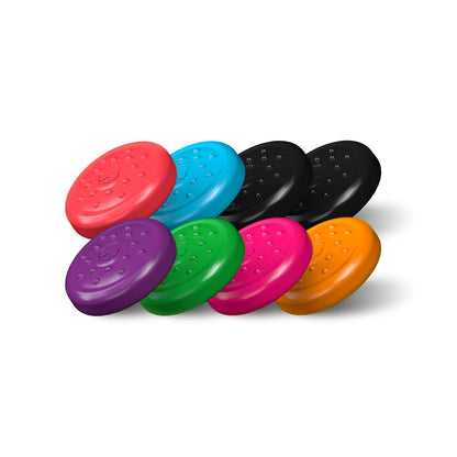 KontrolFreek No-Slip Thumb Grips for Nintendo Switch Joy-Con | 8-Pack | Blue, Green, Red, Black, Pink, Purple, Orange