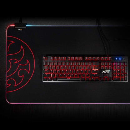 Adata XPG Battleground XL Prime Gaming Mouse Mat - RGB, 4mm Cordura, Anti-Slip, Black, L, Model 75260017