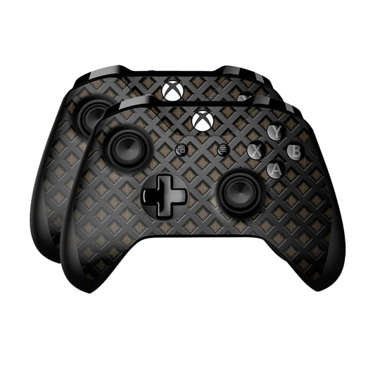 Skin Compatible with Microsoft Xbox One Controller (2 Pack) - Black Wall - Premium 3M Vinyl Protective Wrap Decal Cover - Easy to Apply | Crafted in The USA by MightySkins