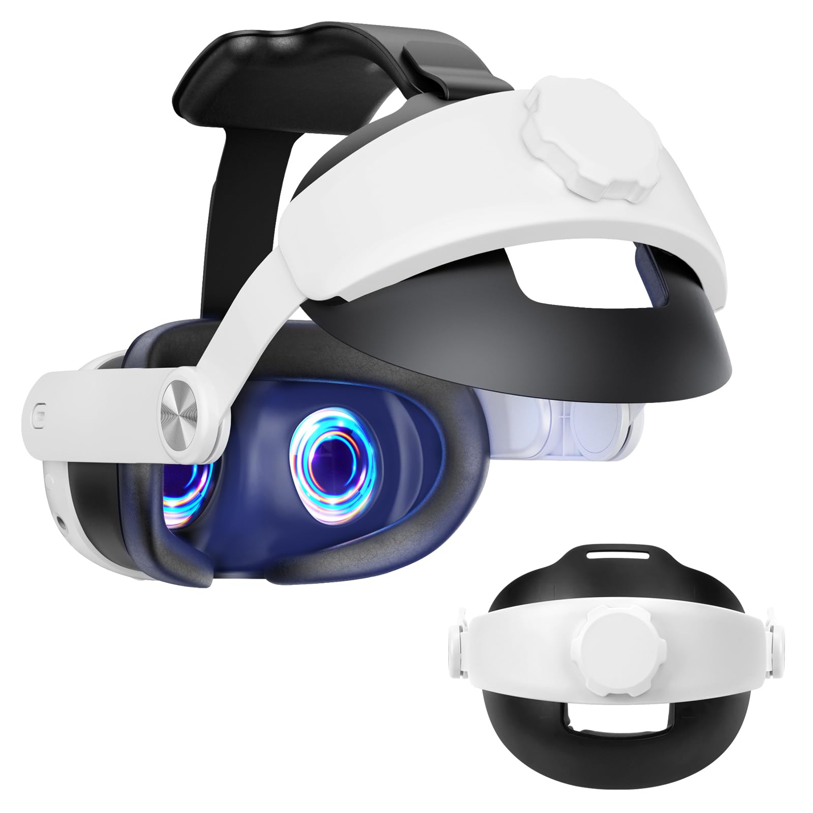 Geekria Comfort Head Strap Compatible with Meta Quest 3  Detachable Elite Strap Replacement for Enhanced Support  Gaming Immersion in VR  Ergonomic Adjustable Durable VR Accessories