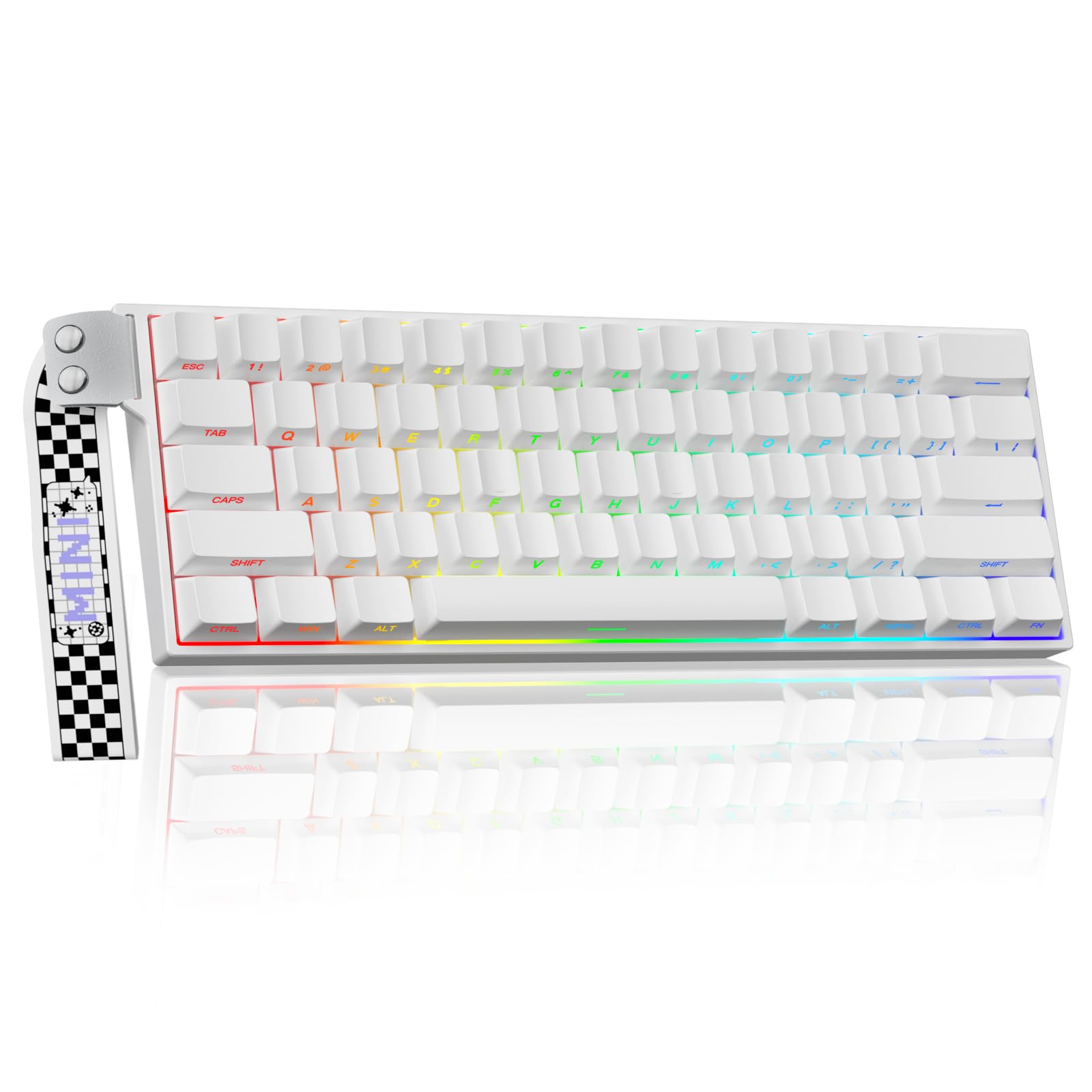 AULA MINI60 HE PRO - 60% Mechanical Gaming Keyboard Wireless  Hall Effect Magnetic Switch Hot Swappable  Adjustable Actuation Rapid Trigger Mode  8000 Hz Polling Rate  60 Percent Compact Design for PC