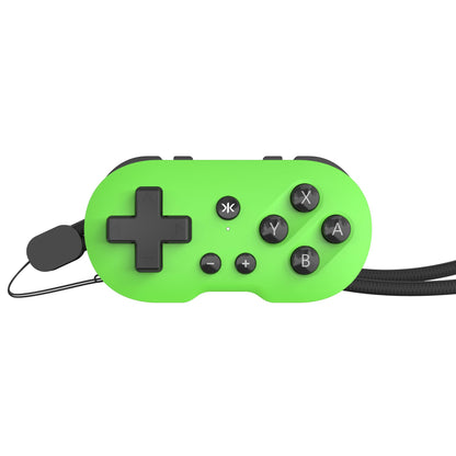 CRKD Collectible Keychain Controller for Nintendo Switch, PC, Mac, Mobile - Mini, Leaf Green, Model 24-AT