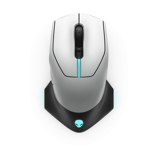 Alienware AW610M Gaming Mouse - 16000 DPI, 350 Hour Battery, 7 Programmable Buttons, RGB Lighting, Lunar Light