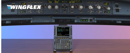 WINGFLEX Airbus A320 MCDU for Flight Simulator - IPS HD Screen, Auto Brightness, Plug-and-Play, A32WX Model, Grey