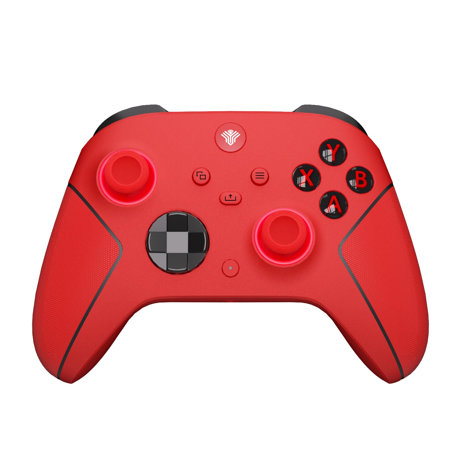 SZDILONG 2.4GHz Wireless Controller for Xbox Controller  Xbox One Series X|S Consoles  PC Windows  Steam  with 7 Colors RGB Light/1000mAh Battery/Programmable/Turbo  Dual Vibration/3.5mm Audio Jack (RED)