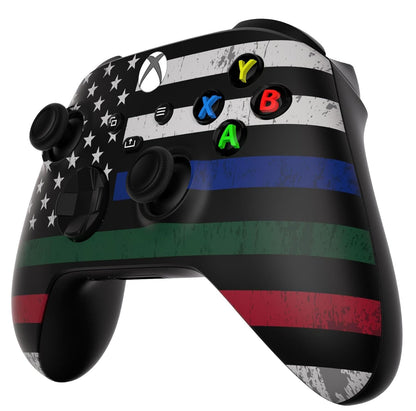 Custom Controllerzz Wireless Controller for Xbox Series X/S & One - Soft Touch Feel - X/S Thin Line Tribute