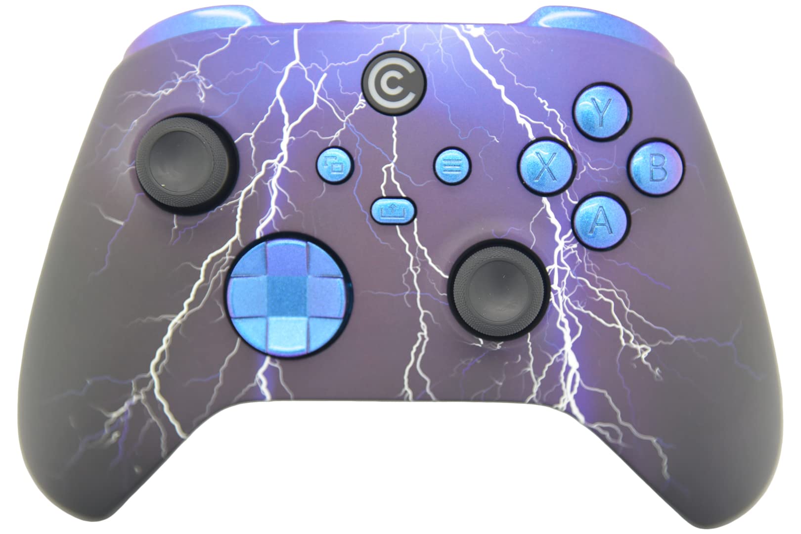 Custom Controllerzz Wireless Controller for Xbox Series X/S & PC - Stormy Skies w/Chameleon Inserts