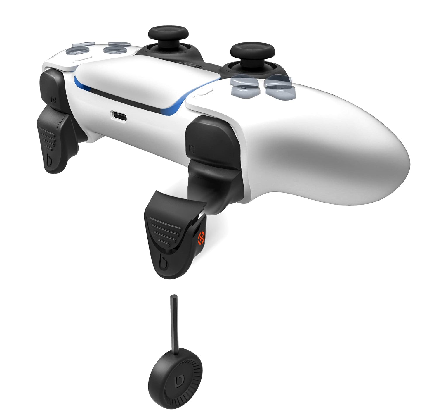 Bionik Quickshot Pro For PlayStation 5 Controllers: control button Lock System For Faster Reaction Time - Includes Two Sets