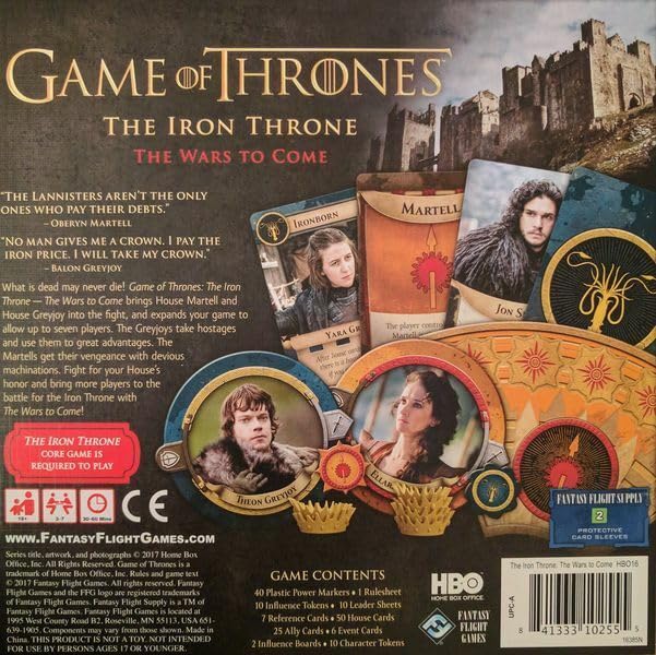 Fantasy Flight Games HBO Game of Thrones Iron Throne - Medium Multi-color Model HBO16