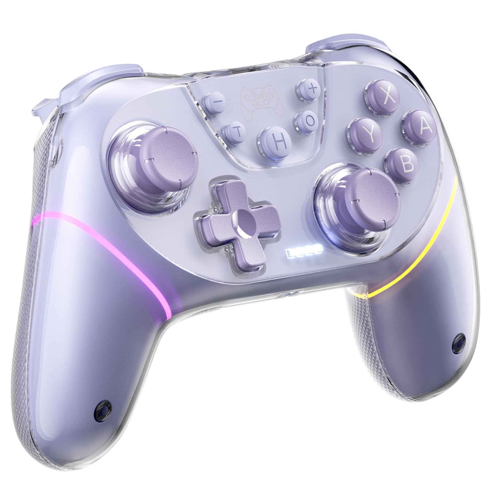 Honghao Switch/Switch 2 Controller Wireless Pro PC Game Controllers For Nintendo Switch/PC/Tesla Model 3/S/X (Purple)