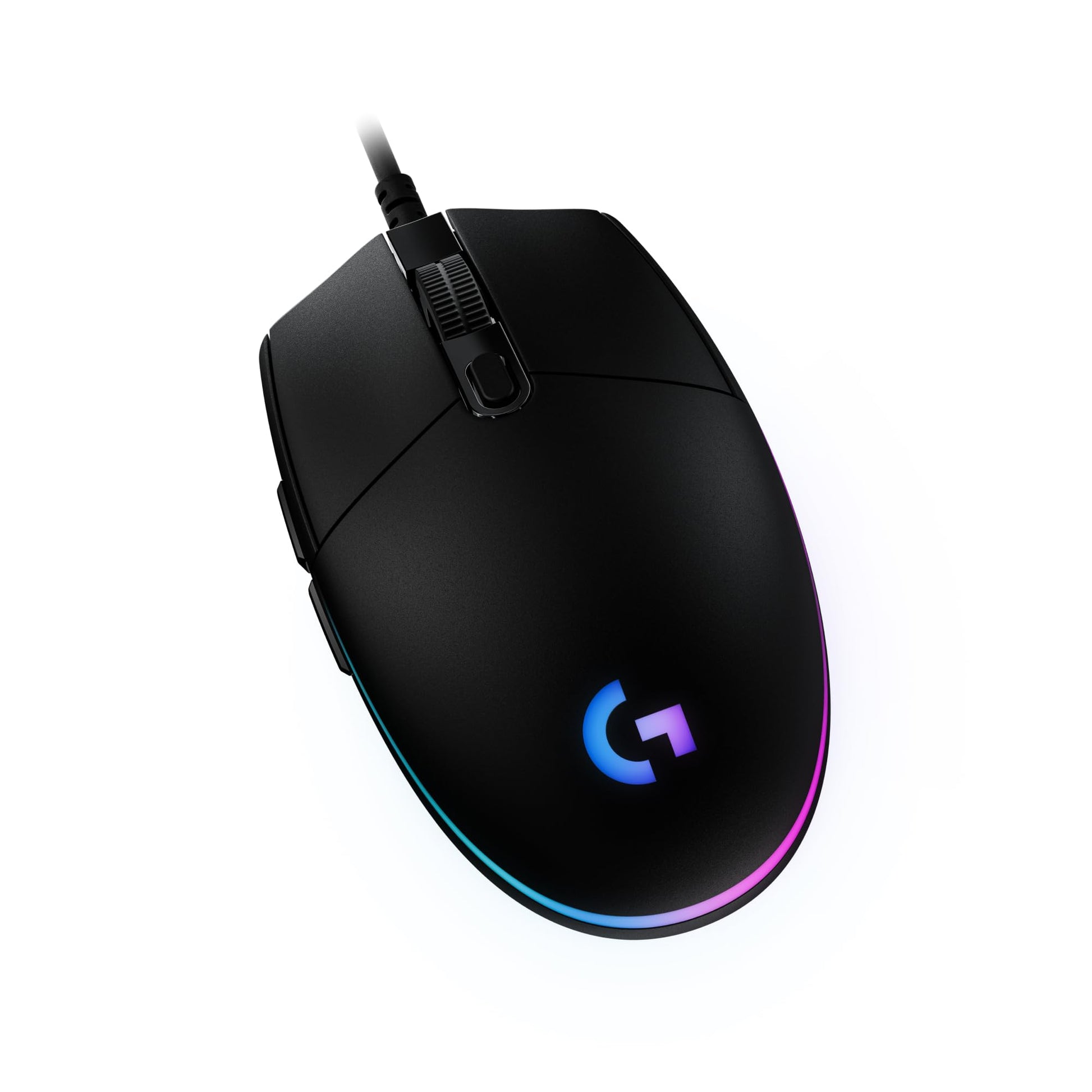 Logitech G203 Wired Gaming Mouse  8 000 DPI  Rainbow Optical Effect LIGHTSYNC RGB  6 Programmable Buttons  On-Board Memory  Screen Mapping  PC/Mac Computer and Laptop Compatible - Black