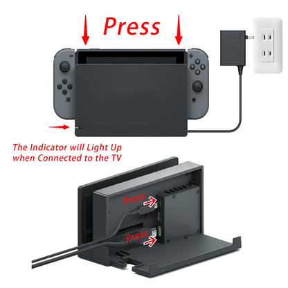 Aubertaro 3-in-1 Dock Station for Nintendo Switch with HDMI Cable & AC Adapter