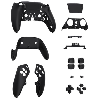 eXtremeRate PS5 Edge Controller Shell Set - Black Custom Replacement Trim Plates, Model QRHEGP006