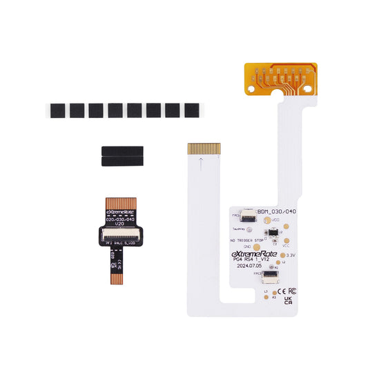 eXtremeRate Replacement Main FPC Ribbon Cable & Custom DIY Tape Rise V3 & RISE4 V3 Remap kit for PS5 Controller BDM-030 BDM-040 