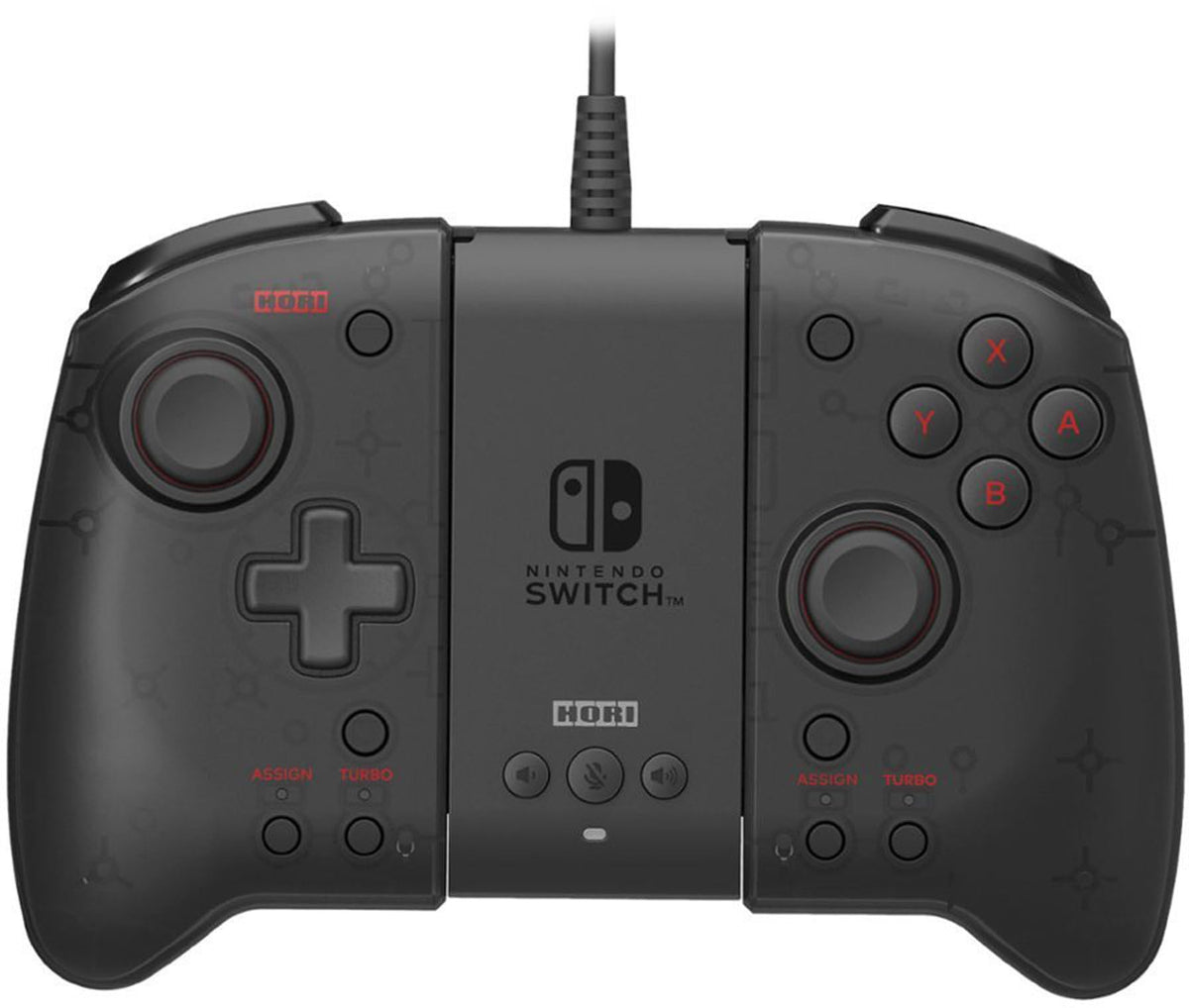 HORI Split Pad Pro Attachment Set - Ergonomic Controller for Handheld Mode & Wired Controller - Officially Licensed By Nintendo - Nintendo Switch;