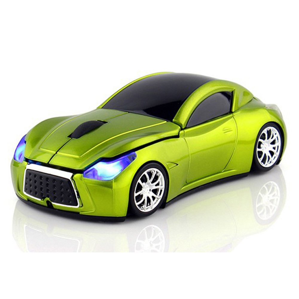 MGbeauty Sports Car Mouse Wireless Mouse Computer Mice Laptop Optical Gaming Mouse Red (Green)