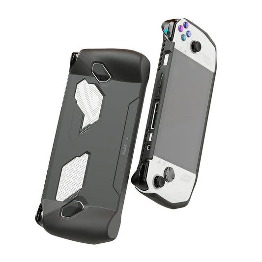 Skull & Co. GripCase Ally for ROG ALLY: A Soft Protective Case with Textured Grips Full Protection and Stand  Shock-Absorption Non-Slip and Anti-Scratch Cover Design - Black