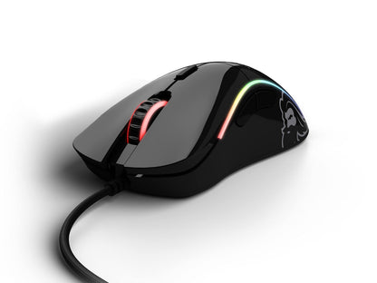 Glorious Gaming Model D- Wired Gaming Mouse - 61g, RGB, Ergonomic, Pixart 3360, Glossy Black