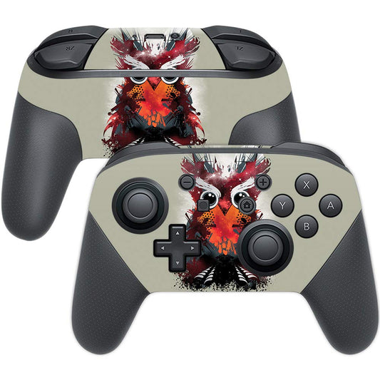 MIGHTY SKINS Nintendo Switch Pro Controller Skin - Owl Universe | Durable Vinyl Decal Wrap | Easy Apply/Remove | Model NISWPCOI-Owl Universe