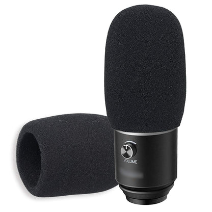 SUNMON Mic Foam Windscreen for Fifine K670 USB Microphone - Pop Filter Wind Cover, Compatible, Black