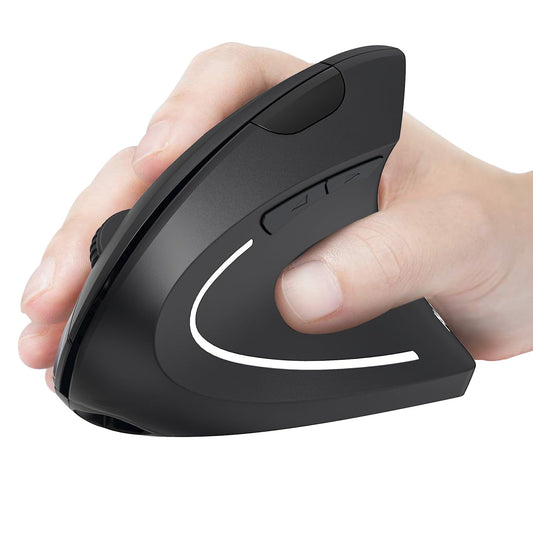 AVMTOM Wireless Mouse Wireless Gaming Mouse Rechargeable PC Mouse with RGB Backlit 6 Buttons Adjustable Ergonomic for Laptop  PC  Computer  Desktop  Notebook etc Gaming Mouse Wireless (Pure Black)